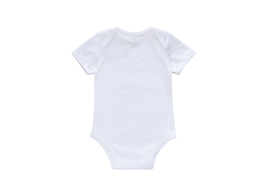 2pk Ivory & Blue bodysuits