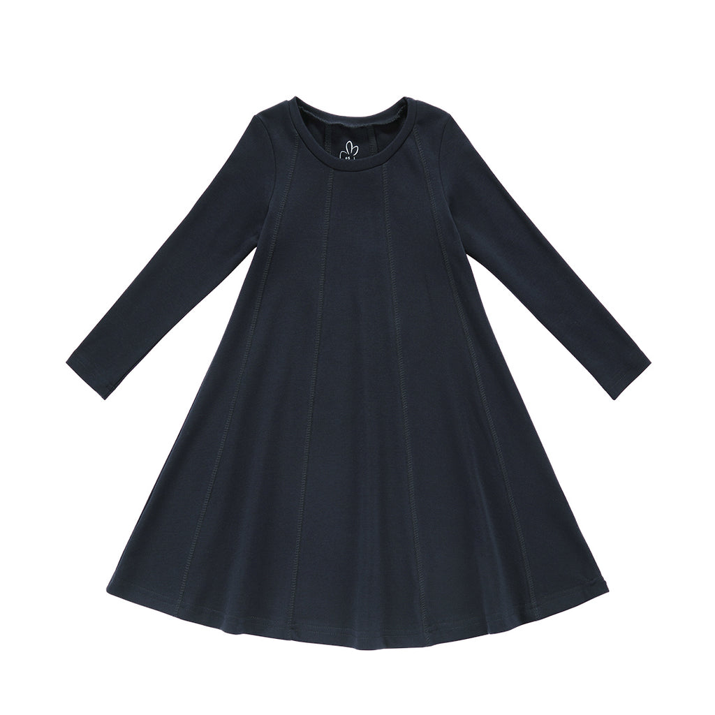 Navy swing dress