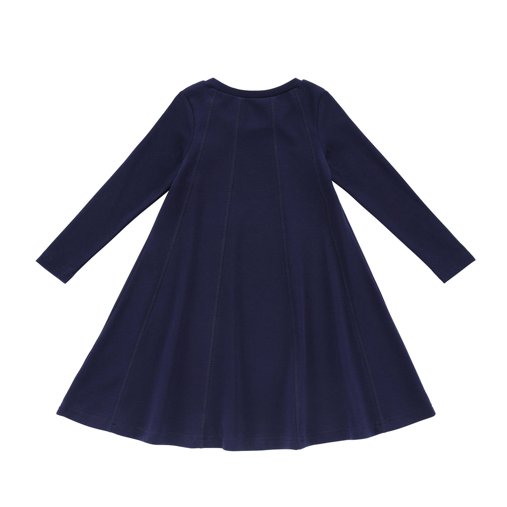 Navy swing dress