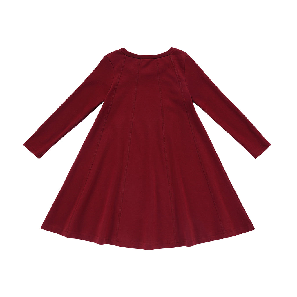 Burgundy Swing Dress